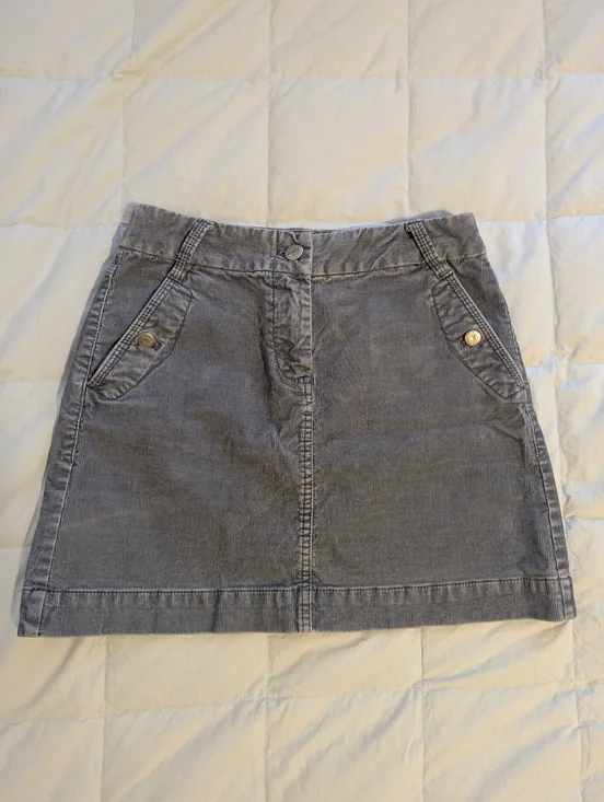 J. Crew Vintage Corduroy Mini Skirt - Picture 1 of 5